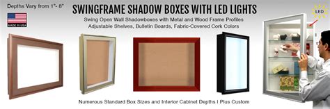 SwingFrame Shadow Boxes with LED Lights – 